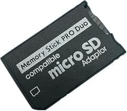 Memory Stick PRO Duo Converter Adapter Compatible with MicroSD to MemoryStick PRO Duo SDHC/SDXC Card Support PSP Memory Card Converter