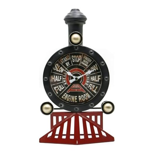 YOUKI Vintage Train Wall Decor,Steampunk Clock,Train Gifts for Men,Man Cave Clock,Wall Art for item