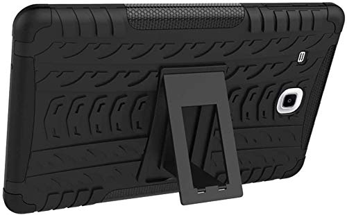 Image of MoreFit Hybrid Back Cover Case with Kickstand Wheel Pattern for Samsung Galaxy Tab E /SM-T560 / T565