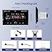 9 Inch Single Din Touch Screen Car Radio with CarPlay Android Auto, Hodozzy Car Stereo with Bluetooth FM AM Audio, iOS/Android Mirror Link TF/USB/AUX Car Multimedia Player, Backup Camera + Mic
