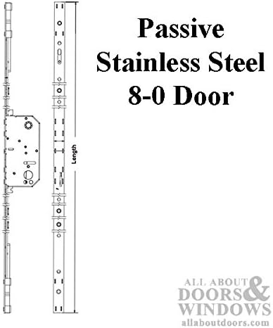 Multipoint Lock, Andersen Frenchwood Hinged Door 8' Passive - Stainless
