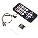 Produktbild FYstar Black in StockInfrarot 17-Tasten-IR-Funk-Fernbedienungsempfänger-Modul-Kit für Arduino Hohe Qualität (Schwarz)