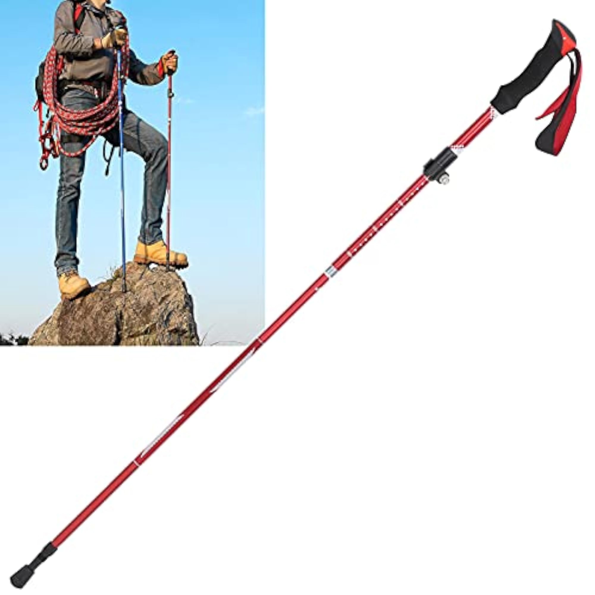 Hiking Stick, Adjustable Lightweight Trekking Pole