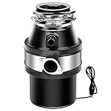 Goplus Garbage Disposal 1.0HP 2600RPM Continuous Feed Household Kitchen Food Waste Disposer