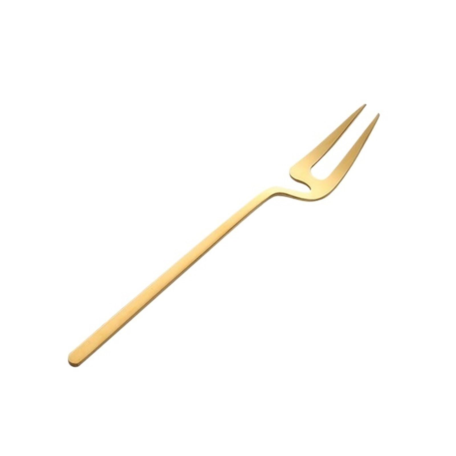 Wzptlkibad Gold Fruit Fork, Stainless Steel Dessert Cake Salad Utensil