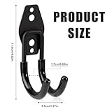 BOXOB Electric Car Charger Bracket Wall Mount, Durable Wall Charger Holder J Hook Steel Hook for IEC Car Charger Cable Retractor EV Type Charger Charging Cord Organizer Accessories - Image 2