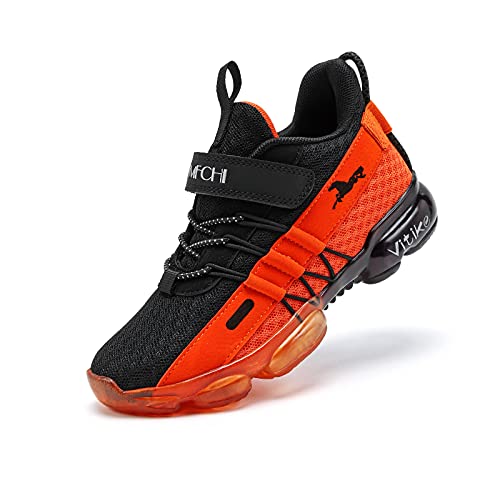 Image of VITUOFLY Boys Girls Sneakers Kids Mesh Lightweight Running Tennis Shoes