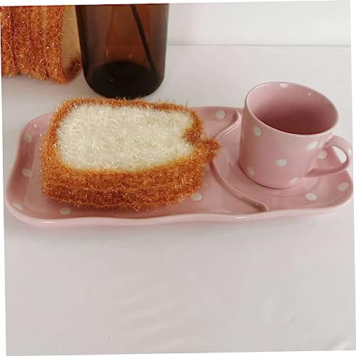 Image of 6-Pack Kitchen Microfiber Dish Cloths 5.90X4.72 Inch Non-Scratch Dish Towels with Strong Water Absorption and Effective Oil Stain Removal for Cleaning Dishes Bowls and Pots