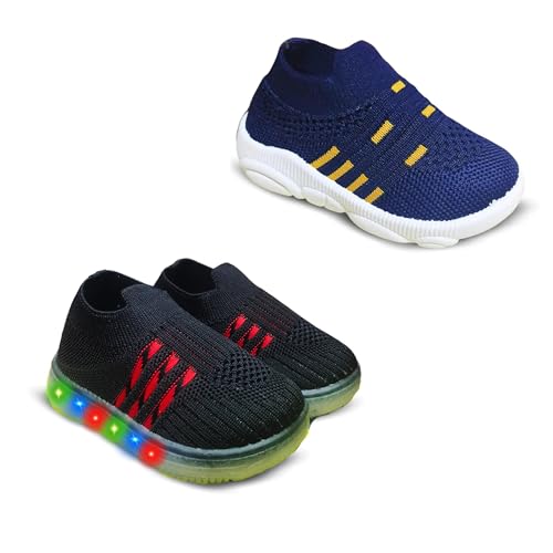 Image of Kids Trending Slip-On Shoes Combo, Pack of 2 (Light Shoe + Musical Shoe)