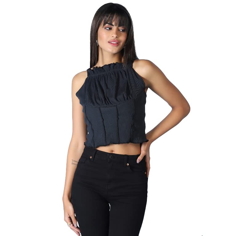 Image of GRECIILOOKS Women's Regular Fit Tops | Tops for Women | Tops for Jeans for Women | Korean Tops for Women | One Piece Dress for Women | Western Tops for Women Stylish