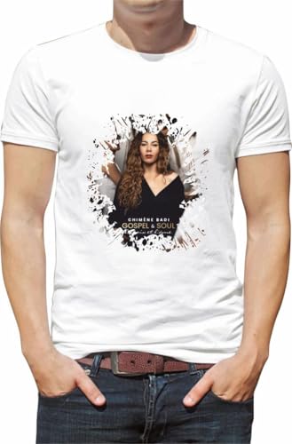 Photo de T Shirt personnalisé chanteuse chimène badi Gospel & Soul la Voix et l'ame Tour Concert N091 (Blanc, L)