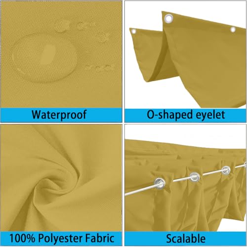Voile d'ombrage protection UV solaire indéchirable bâche de jardin avec œillets