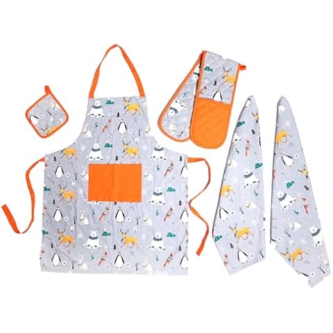 Olivia Rocco Kitchen Utility Set with Winter Animals Cover