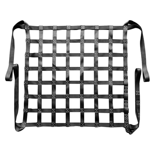Cargo Lifting Net - Polyester Hoisting Sling for Pickup Truck Bed, Load Capacity 0.3-3.5 Tons, Anti Tear Strong Safety Net, 3 X 3M Size, Mesh 20cm