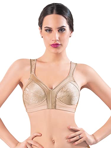 Image of Dazzle 61827 Women's Non Wired Non Padded Bra (Natural Skin 32E)