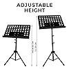 Height Adjustable Foldable Music Orchestral Book, Paper & Mic Holder Tripod Stand (Book Holder Tripod Stand) #1