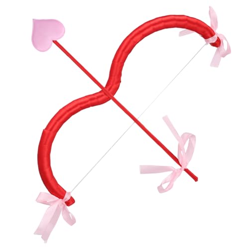 Toyvian Amor-pfeil Und Bogen Mini-pfeil Und Bogen in Rot Rosa für Cosplay Kostümzubehör Requisiten für Valentinstag Partygeschenke