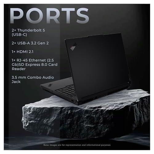 Image of Lenovo ThinkPad P16 Gen 3 Mobil Workstation, Intel Ultra 7-255HX, 64 GB DDR5 RAM, 1 TB PCIe SSD, 16 inch WQUXGA (3840x2400), Nvidia RTX Pro 2000, Backlit Keyboard, W11 Pro, Black + Traix Mousepad
