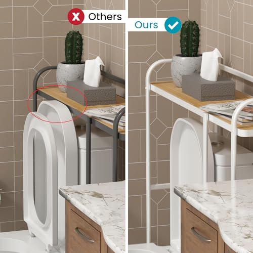 Image of Home Zone Living Over-the-Toilet Bathroom Storage Cabinet Organizer
