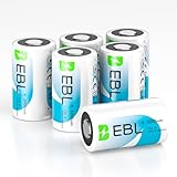 EBL CR2 3V Lithium Batterie 6 Stück 1000mAh höchster Leistung CR15H270 Batterien 3 Volt Batterienzelle Nicht wiederaufladbar