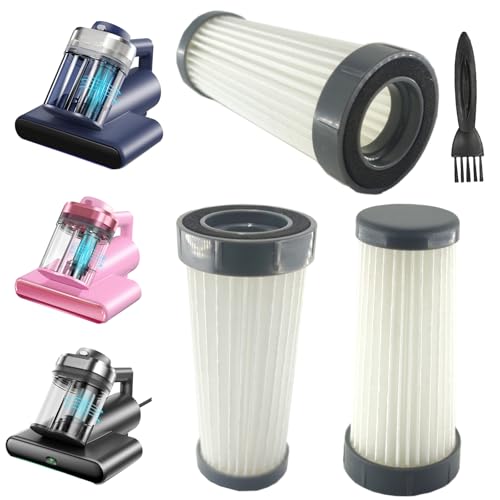 Feenynic 3Pack Hepa Filters Replacement Compatible with Teant Mattress Vacuum Cleaner. Washable Filters Works with Teant Blue, Gray Upgrade and Pink Bed Vacuum Cleaner.