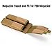 ACEXIER Tactical Double Magazine Pouch for P90 - Molle-Compatible Dual Mag Holder | 600D Nylon | Airsoft, Hunting