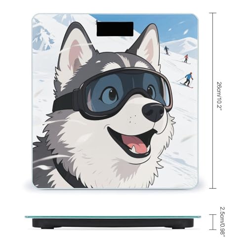 Báscula de Baño Digital con Vidrio Templado y Pantalla LCD miniatura 2