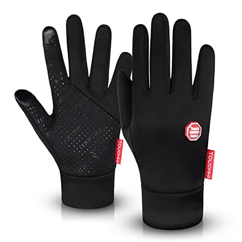 AIBAOBAO Gants d'hiver, Gants Tactiles Homme Smartphone, Gant VTT Homme Moto Hiver Antidérapant, Gants Velo pour Sport Running Randonnée Conduite, Noel Cadeau Maman Papa Collegue Cover
