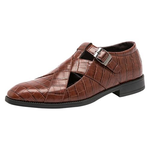 Sandales en cuir de qualité ANUFER boucle réglable homme