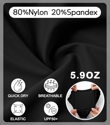 QBK Girls' Swimming Bottom Suit Swim Brief UPF50+ Rash Guard Swimsuit Sun Protection Quick Dry (2t-16Years)4