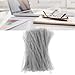 100PCS Spiral Binding Coils 48 Loops 4:1 Pitch Double Wire Binding Spines 1150 Sheets Capacity 14.3mm Diameter A4 Office Paper Book Binding (Silver)