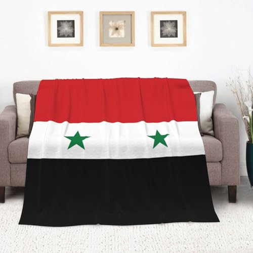 Couverture drapeau syrien en flanelle légère et douce
