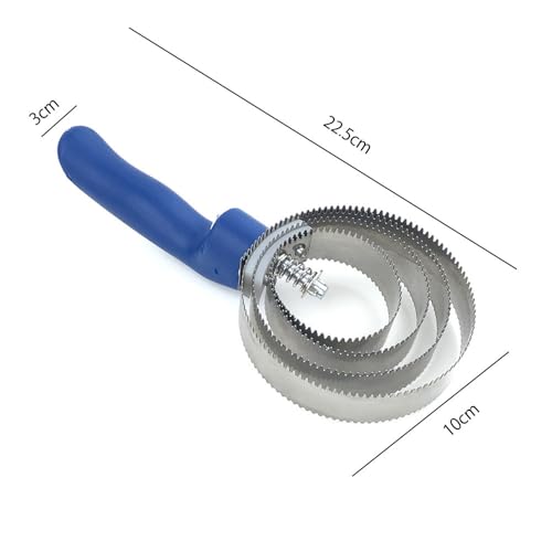 Striegel mit Spirale, Federstange für Pferde, Juckreizbürste für Pferde, Kamm für Pferdecurry, aus Metall, H4 Ringe Kamm aus Edelstahl, geeignet für Pferde, Schafe und Kühe