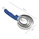 Striegel mit Spirale, Federstange für Pferde, Juckreizbürste für Pferde, Kamm für Pferdecurry, aus Metall, H4 Ringe Kamm aus Edelstahl, geeignet für Pferde, Schafe und Kühe