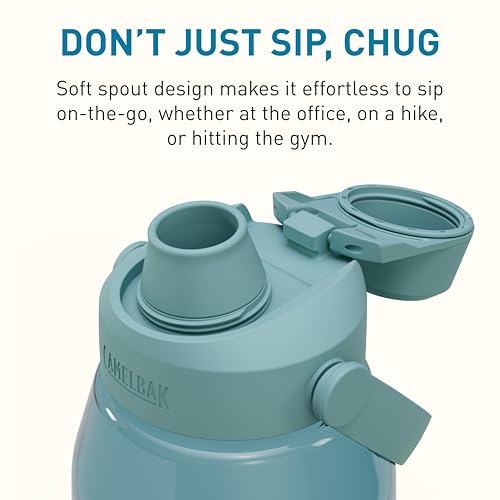 Image of CamelBak Thrive Chug Water Bottle, High Flow Lid Design for Quick Everyday Hydration and Active Use, 50oz, Cove