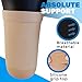 ABSOLUTE SUPPORT Above Knee Stump Shrinker, Amputee 20-30 mmHg Compression Socks - Beige, Large, A520BE3