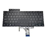 WZQYGUC US-Tastatur mit Hintergrundbeleuchtung für ASUS für ROG für Flow X13 GV301 GV301QC GV301QH GV301QE Gaming-Laptop-Tastaturen V202526AS1 2619US00