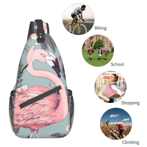 Mochila cruzada sling mochila hombro viaje ciclismo negra miniatura 6