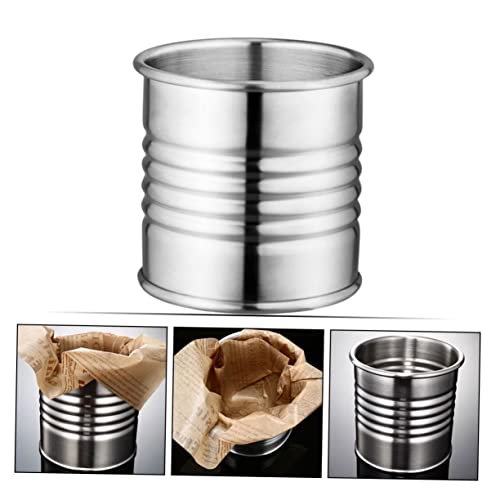 Luxshiny 1Pc Chips Basket Metal Container Stainless Steel Snack Containers Dessert Containers Liquor Bottle Chilling Bucket Ice Buckets Ice Cube Bucket French Fries Bucket Bar Bucket Silver #TOP6