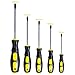 Flat Head Screwdriver Set (5 Sets in the Following Sizes Slotted Screwdriver with Magnetic Tips. Soft Ergonomic Grip from Standard or Precision Flat Screwdrivers