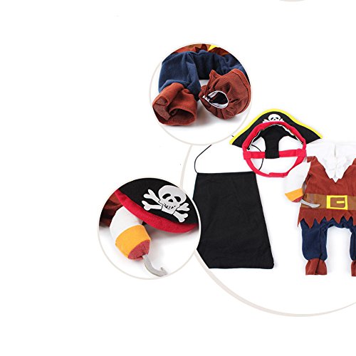 Shiaomin Dog Pirates Costume Halloween Pet Clothes Cat Caribbean Style Dress Cosplay thumb #4
