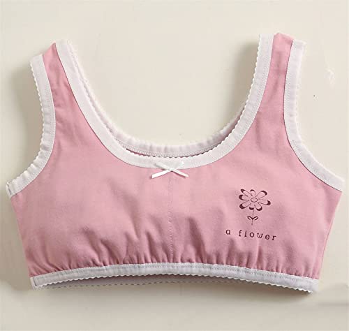 Betusline Girls' Cute Training Bras, 4 Pack, 6-12 Years3
