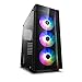 DEEP COOL MATREXX 55 V3 Add-RGB 3F, Caja de PC, Ordenador Sobremesa Soporta Placa Base de E-ATX,Preinstalada 3 ARGB PWM Ventiladores