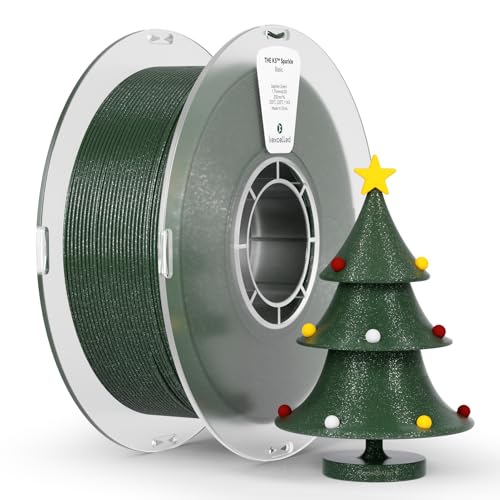 kexcelled PLA Sparkle Glitter Galaxy Filament, 1kg, Green