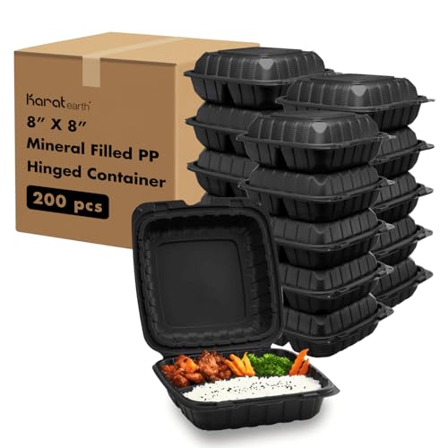 KARAT EARTH Clamshell Take Out Food Containers [8
