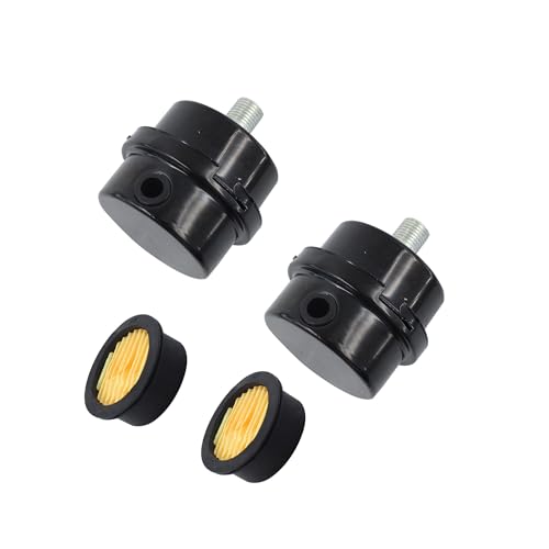 PDETVEO 2PCS 1/2â€™â€™ Metal Air Compressor Intake Filter Sound Muffler, Thread Air Compressor Silencer