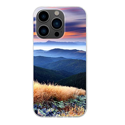 Coque iPhone 14 Pro antichoc étui silicone transparent motif nature - 2