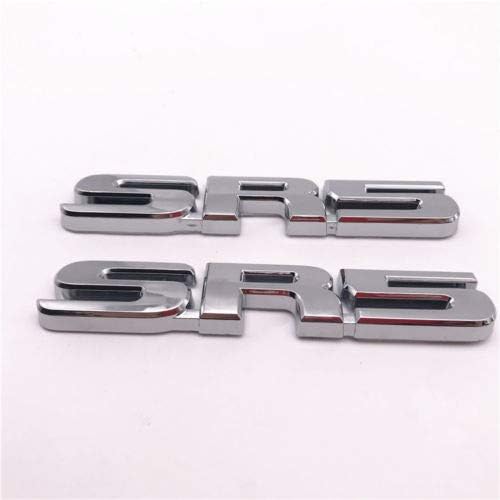 Miniatura 2 de 3 unidsset SR5 V6 Fender lado trasero emblemas insignias con adhesivo para Tacoma (cromo)