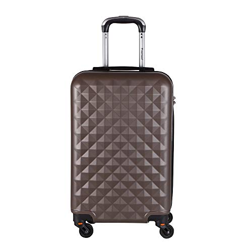 Mala de Bordo em ABS Com 4 Rodas 360 - Oslo (Marrom)