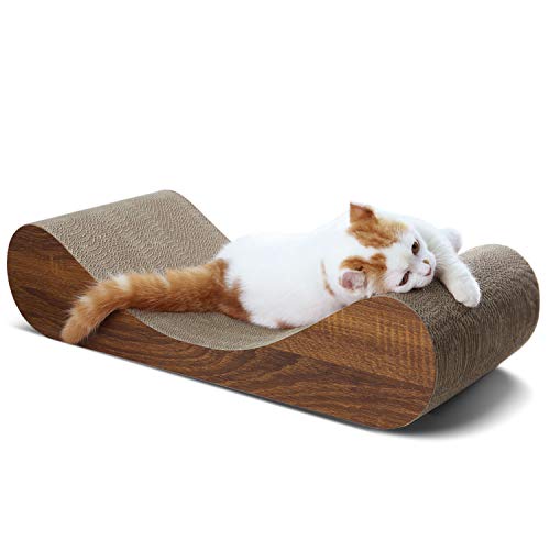 Simple Delxue Horizontal Cat Scratcher Pad, 23.6" Large Cat Scratcher Cardboard Lounge Bed, 100% Recyclable & Reversible Durable Cat Scratching Board by Simple Deluxe - Used condition - US$22.80